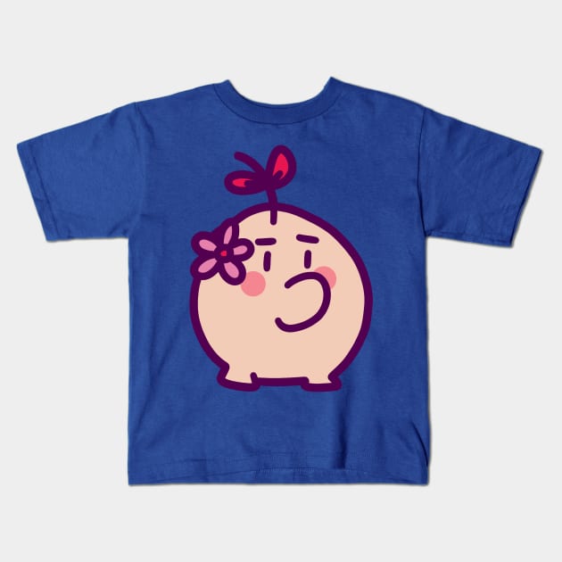 Flower Mr. Saturn Kids T-Shirt by saradaboru